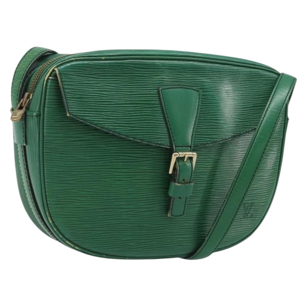 LOUIS VUITTON Epi Jeune Fille MM Shoulder Bag Green M52154 LV Auth AMZ419