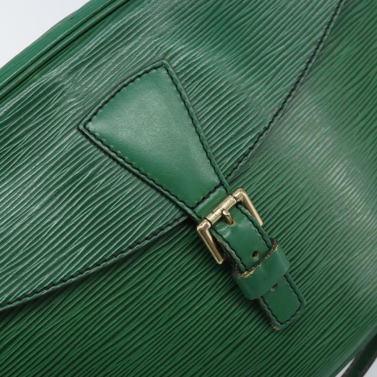 LOUIS VUITTON Epi Jeune Fille MM Shoulder Bag Green M52154 LV Auth AMZ419