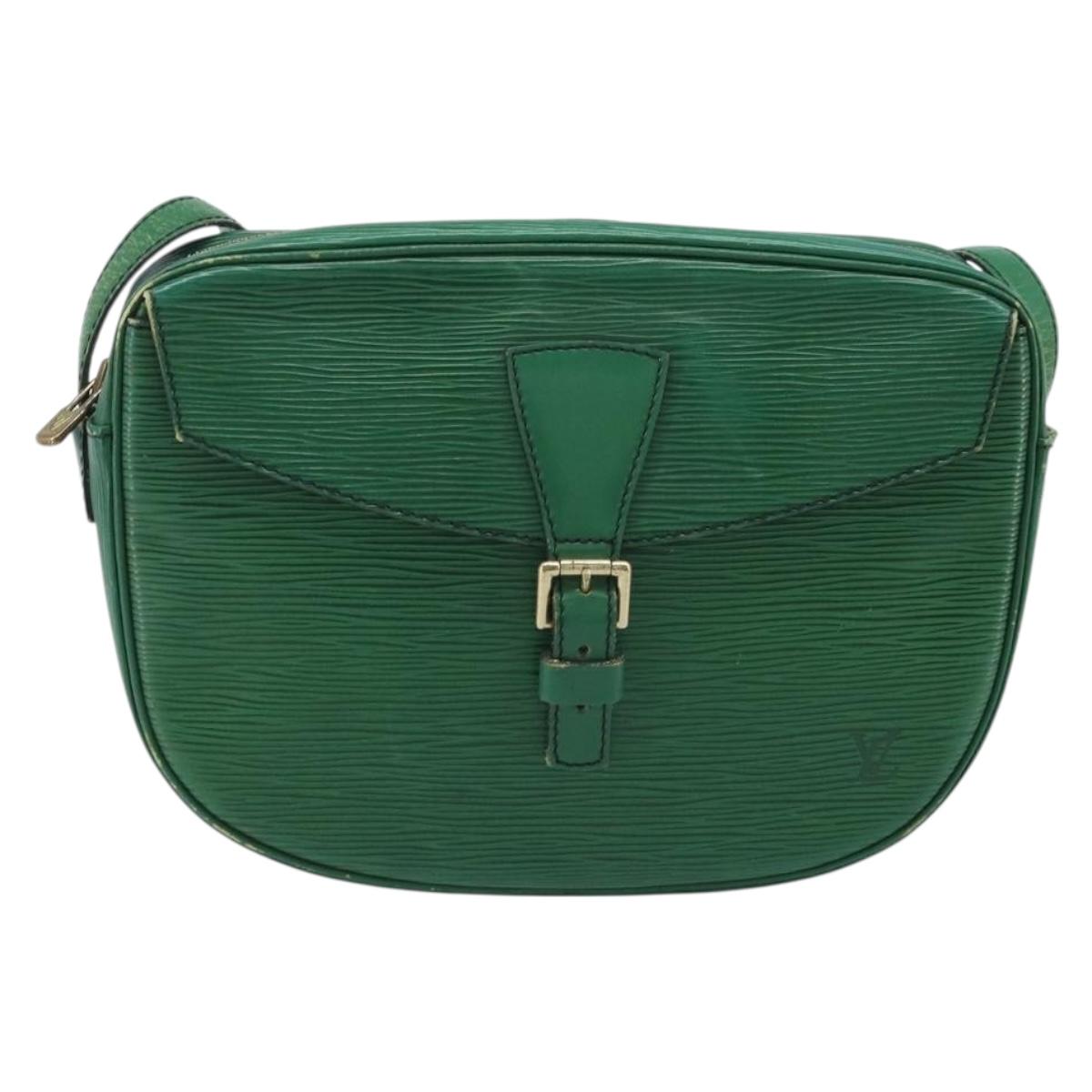 LOUIS VUITTON Epi Jeune Fille MM Shoulder Bag Green M52154 LV Auth AMZ419