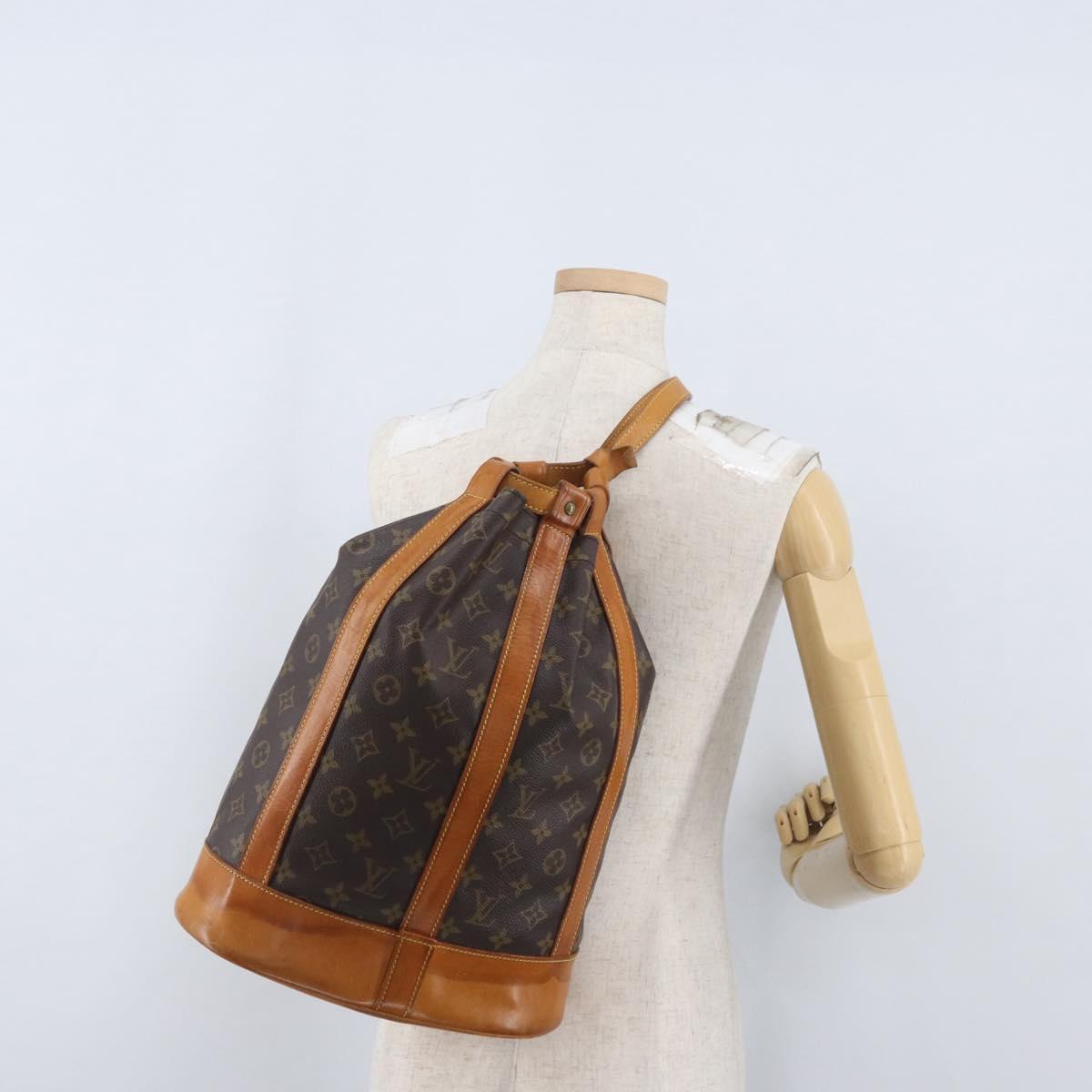 LOUIS VUITTON Monogram Randonnee PM Shoulder Bag M42243 LV Auth AMZ430