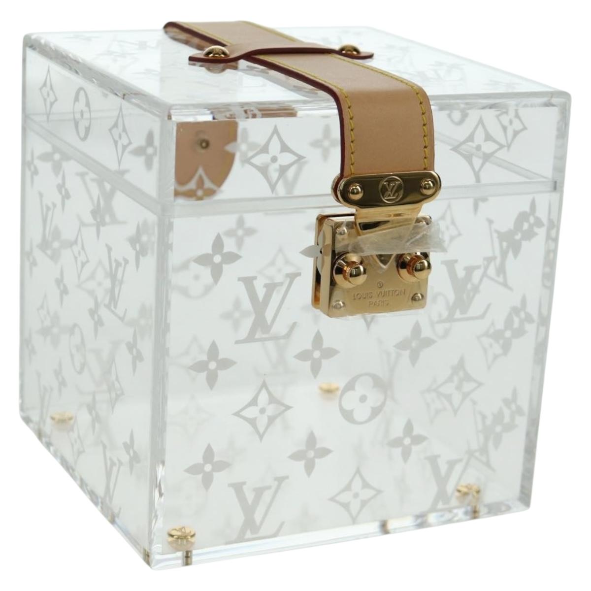LOUIS VUITTON Boite Scott Cube Playing Cards Plexiglass GI0481 LV Auth AMZ470SM