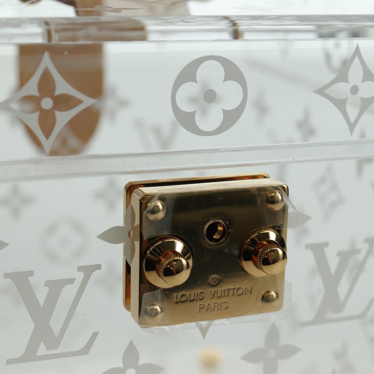 LOUIS VUITTON Boite Scott Cube Playing Cards Plexiglass GI0481 LV Auth AMZ470SM