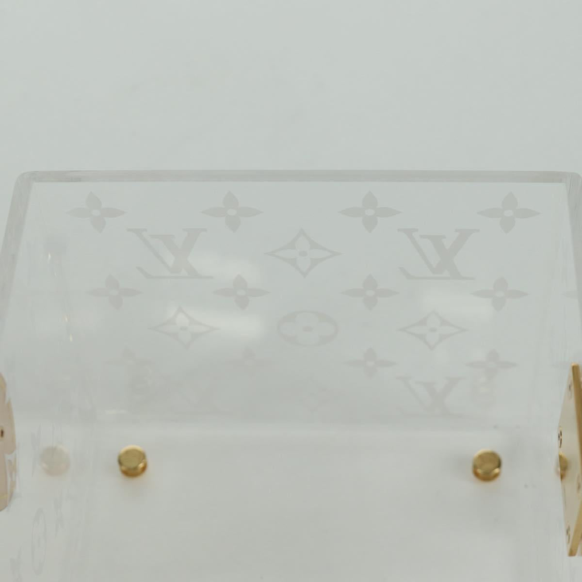 LOUIS VUITTON Boite Scott Cube Playing Cards Plexiglass GI0481 LV Auth AMZ470SM