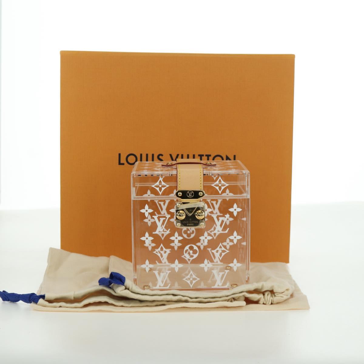 LOUIS VUITTON Boite Scott Cube Playing Cards Plexiglass GI0481 LV Auth AMZ470SM