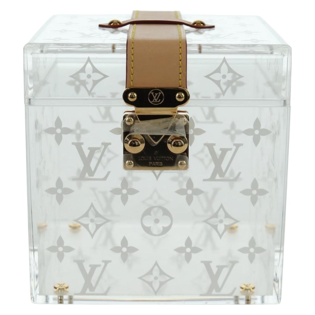 LOUIS VUITTON Boite Scott Cube Playing Cards Plexiglass GI0481 LV Auth AMZ470SM