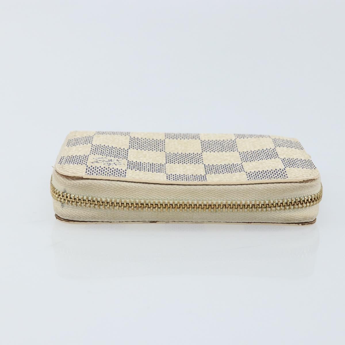 LOUIS VUITTON Damier Azur Zippy Coin Purse N60138 LV Auth AMZ504