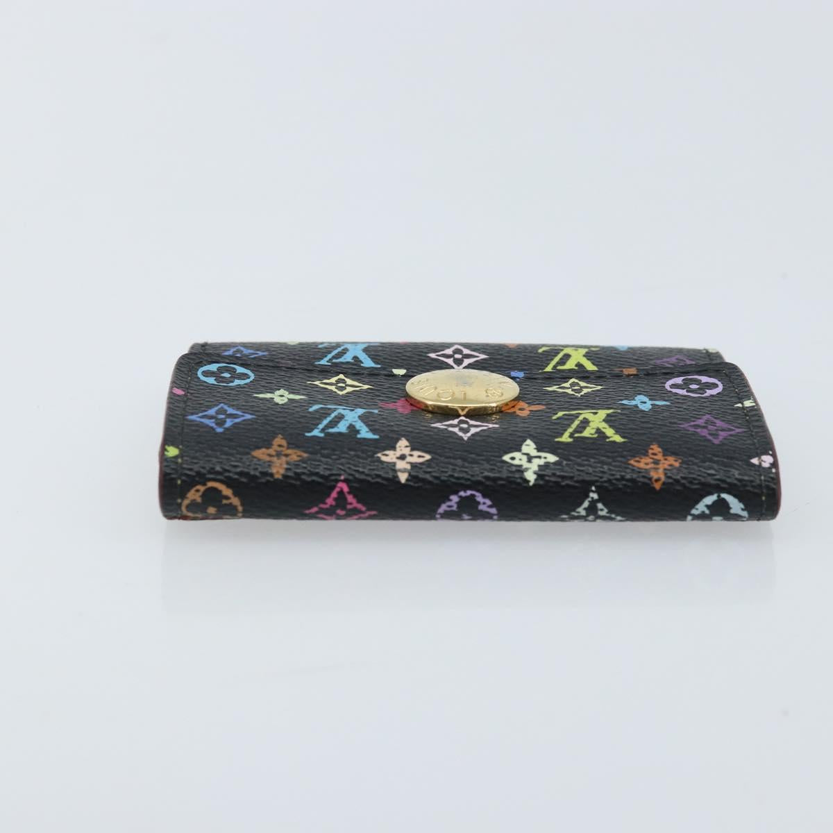 LOUIS VUITTON Multicolor Porte Monnaie Cozy Coin Purse Black M60007 Auth AMZ507
