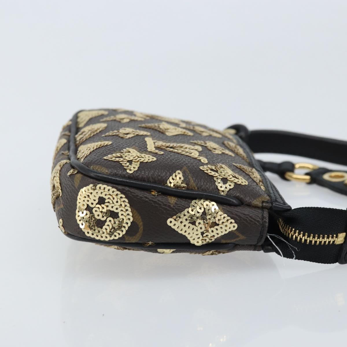 LOUIS VUITTON Eclipse Sequins Mini Pochette Accessoires M60125 LV Auth AMZ514SAV