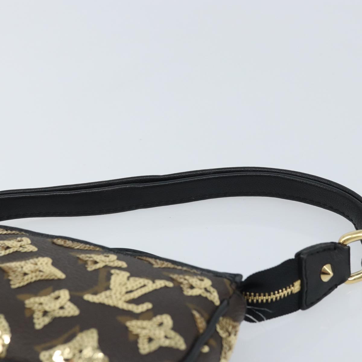 LOUIS VUITTON Eclipse Sequins Mini Pochette Accessoires M60125 LV Auth AMZ514SAV