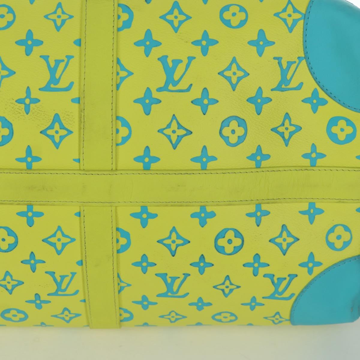 LOUIS VUITTON Playground Keepall Bandouliere 50 Bag Yellow M21869 Auth AMZ519SM
