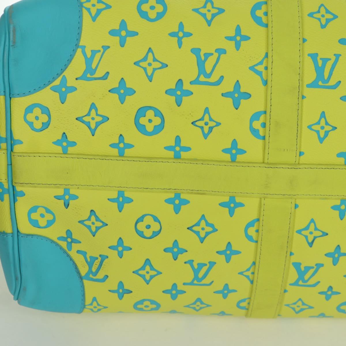 LOUIS VUITTON Playground Keepall Bandouliere 50 Bag Yellow M21869 Auth AMZ519SM