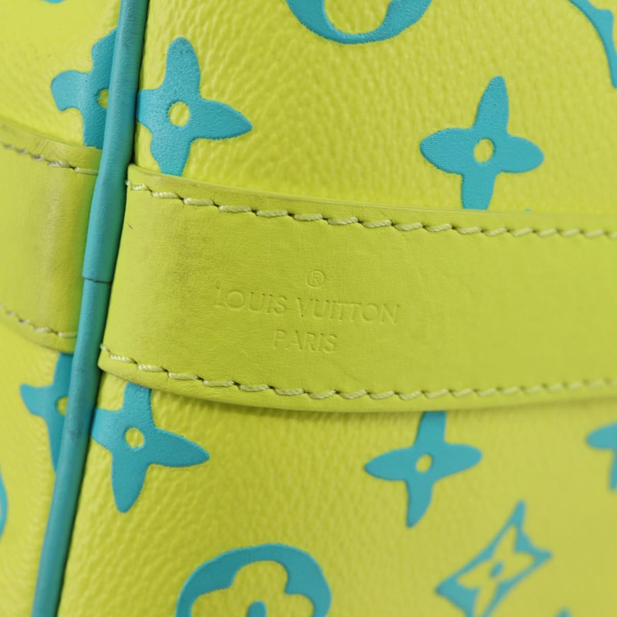 LOUIS VUITTON Playground Keepall Bandouliere 50 Bag Yellow M21869 Auth AMZ519SM