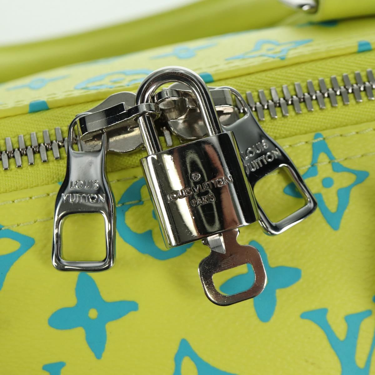 LOUIS VUITTON Playground Keepall Bandouliere 50 Bag Yellow M21869 Auth AMZ519SM