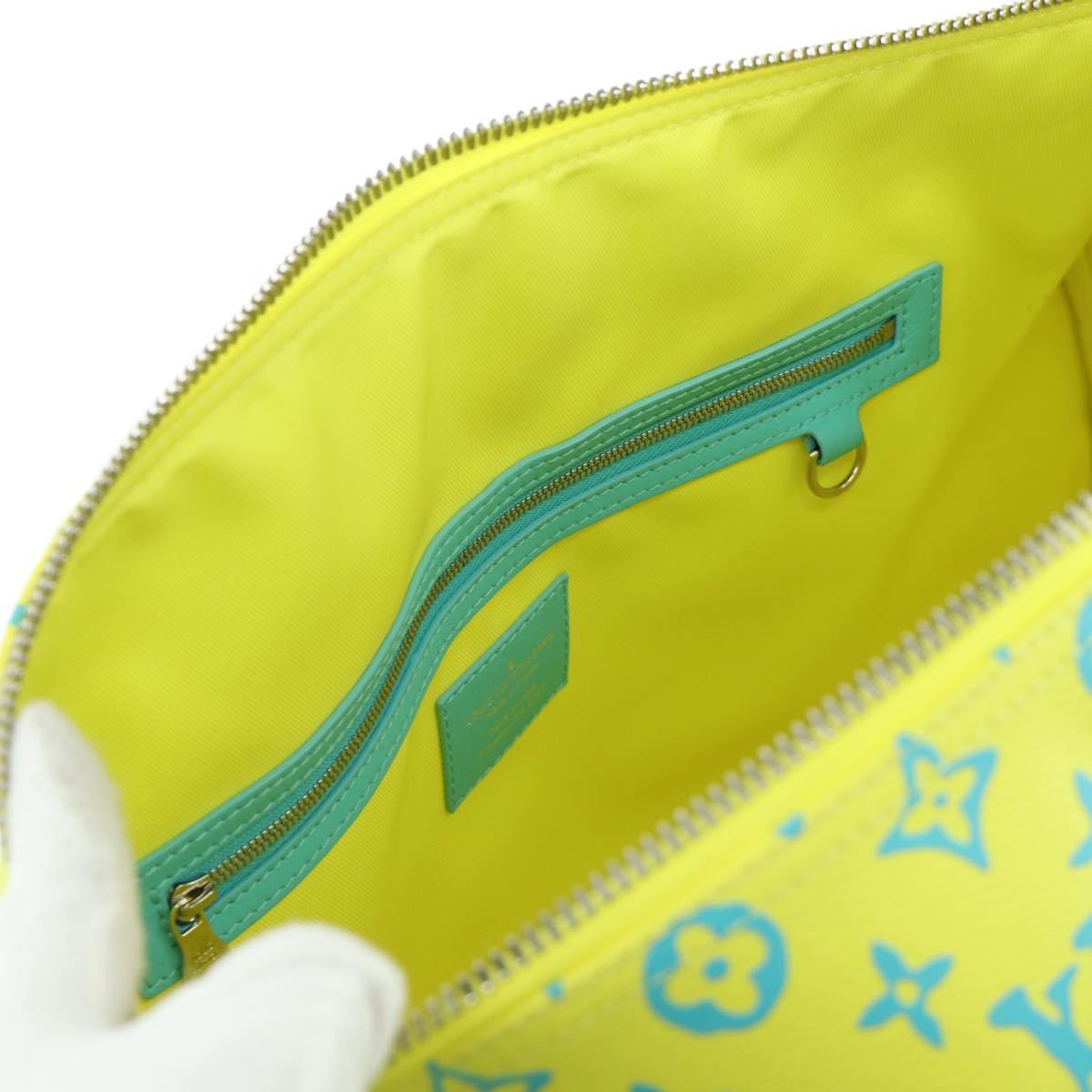 LOUIS VUITTON Playground Keepall Bandouliere 50 Bag Yellow M21869 Auth AMZ519SM
