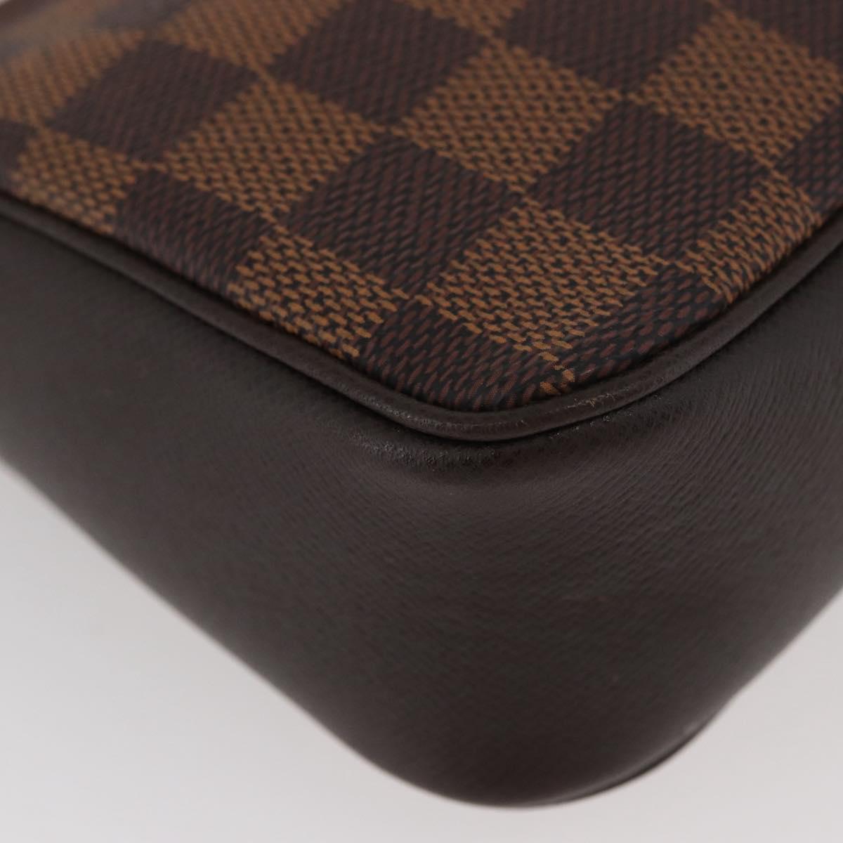 LOUIS VUITTON Damier Ebene Trousse makeup Pouch N51982 LV Auth AMZ530A