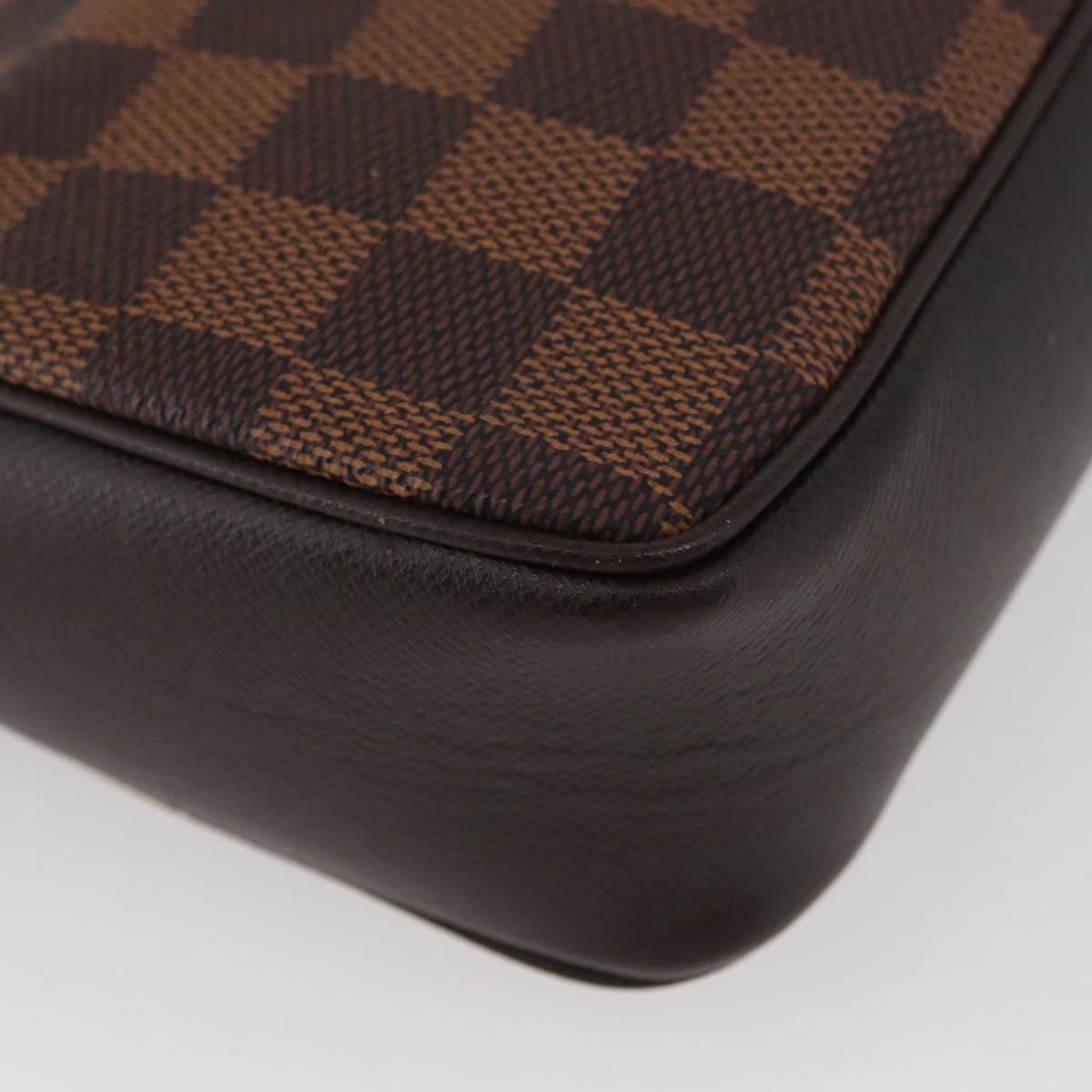 LOUIS VUITTON Damier Ebene Trousse makeup Pouch N51982 LV Auth AMZ530A