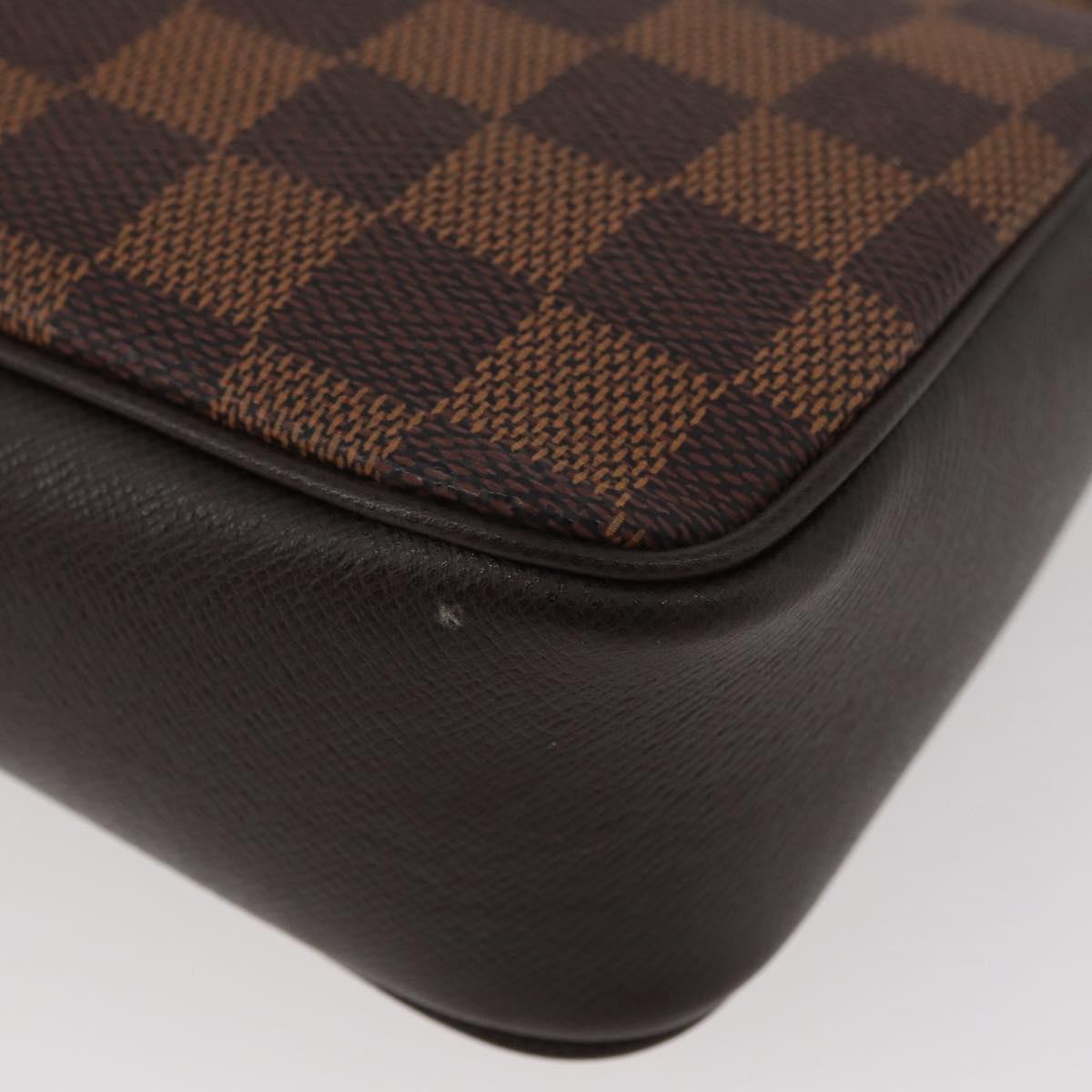 LOUIS VUITTON Damier Ebene Trousse makeup Pouch N51982 LV Auth AMZ530A