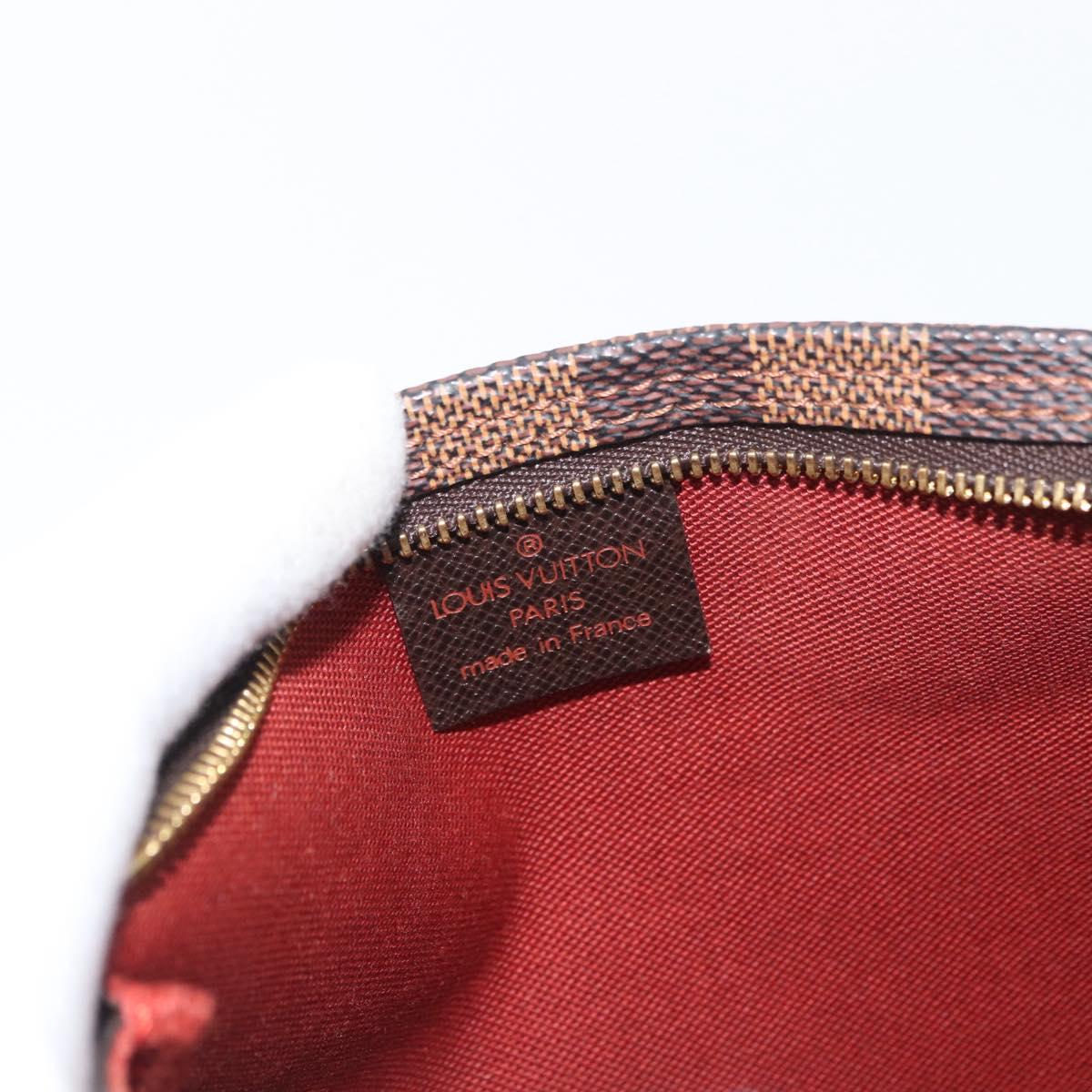 LOUIS VUITTON Damier Ebene Trousse makeup Pouch N51982 LV Auth AMZ530A