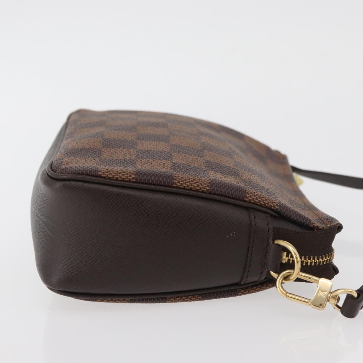 LOUIS VUITTON Damier Ebene Trousse makeup Pouch N51982 LV Auth AMZ530A