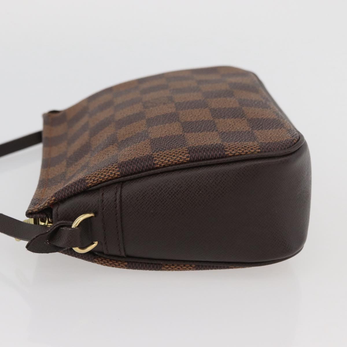 LOUIS VUITTON Damier Ebene Trousse makeup Pouch N51982 LV Auth AMZ530A