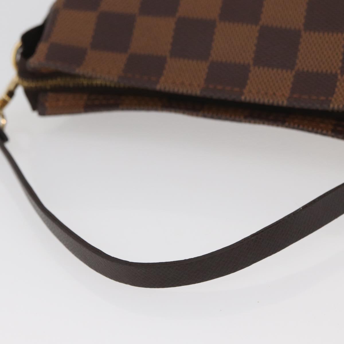 LOUIS VUITTON Damier Ebene Trousse makeup Pouch N51982 LV Auth AMZ530A