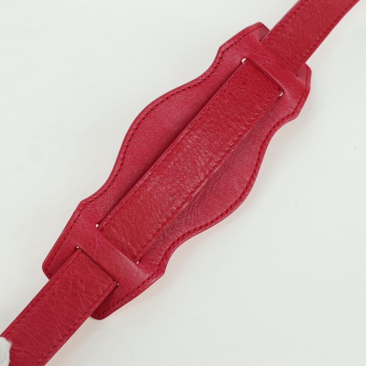 BALENCIAGA The City Hand Bag Leather 2way Red 235216 Auth AMZ544V