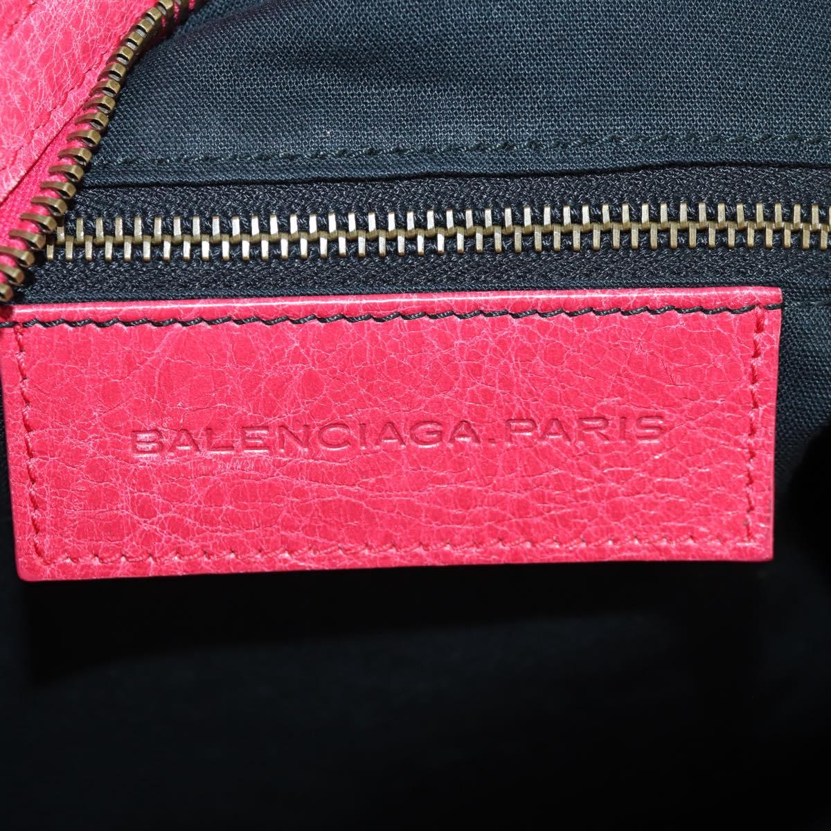 BALENCIAGA The City Hand Bag Leather 2way Red 235216 Auth AMZ544V
