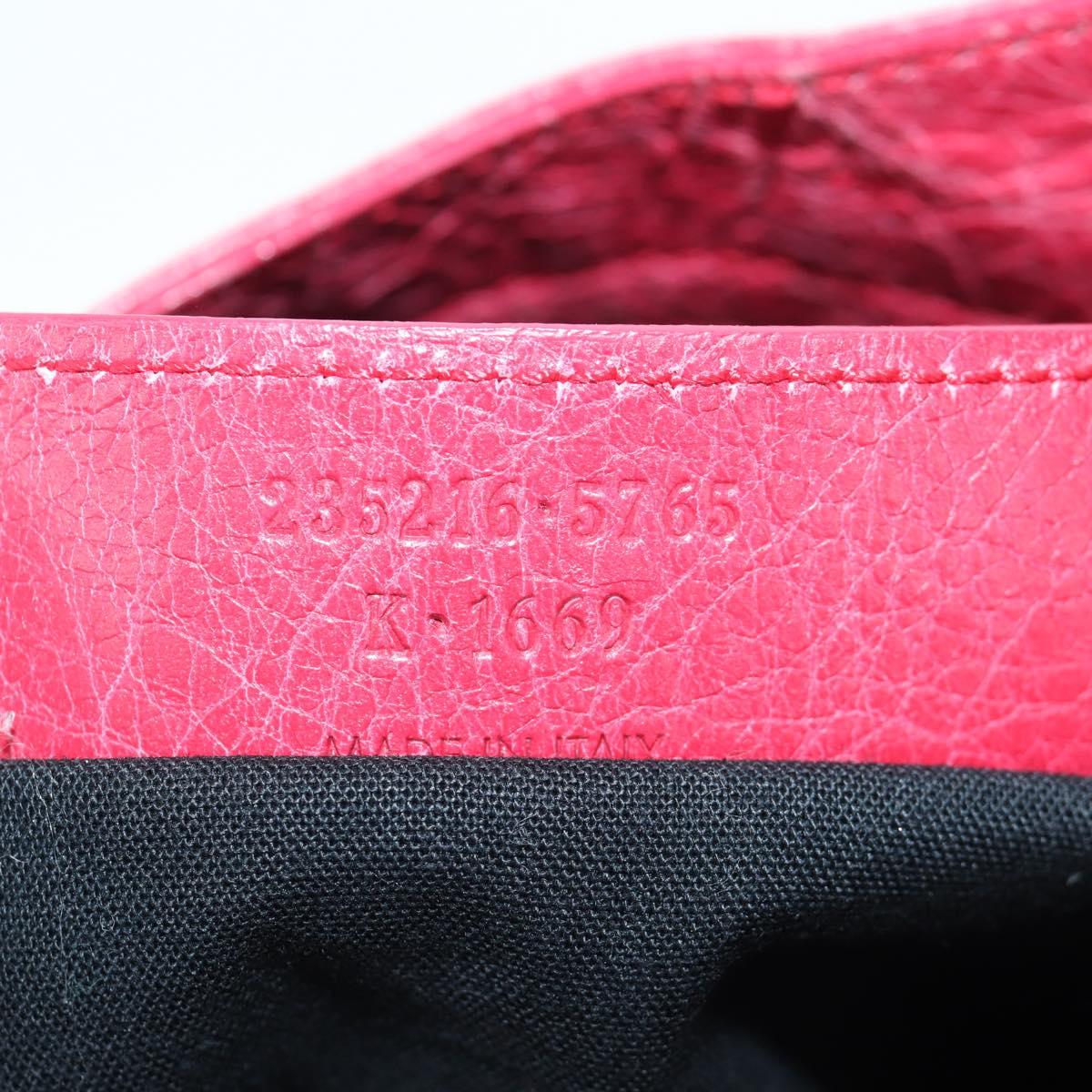 BALENCIAGA The City Hand Bag Leather 2way Red 235216 Auth AMZ544V