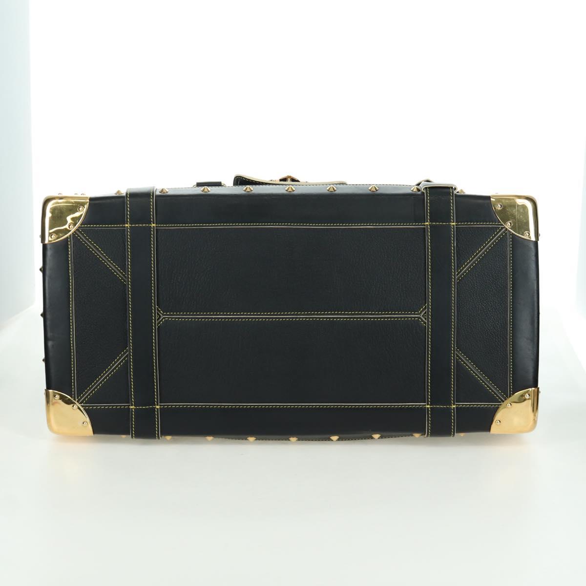 LOUIS VUITTON Suhari Extravagan Hand Bag Leather Black LV Auth AMZ548SM