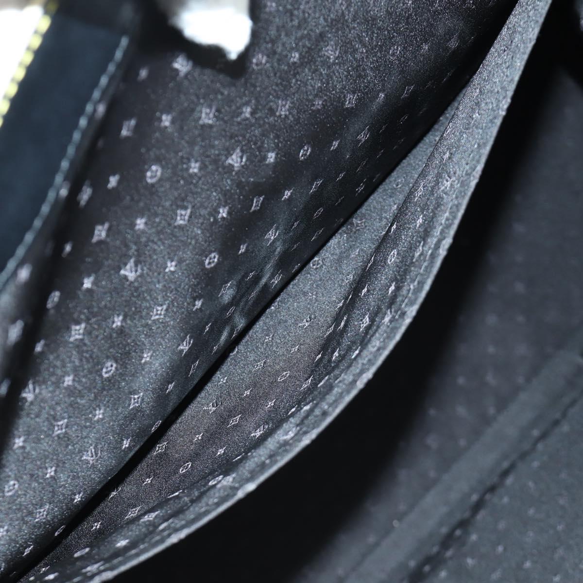 LOUIS VUITTON Suhari Extravagan Hand Bag Leather Black LV Auth AMZ548SM