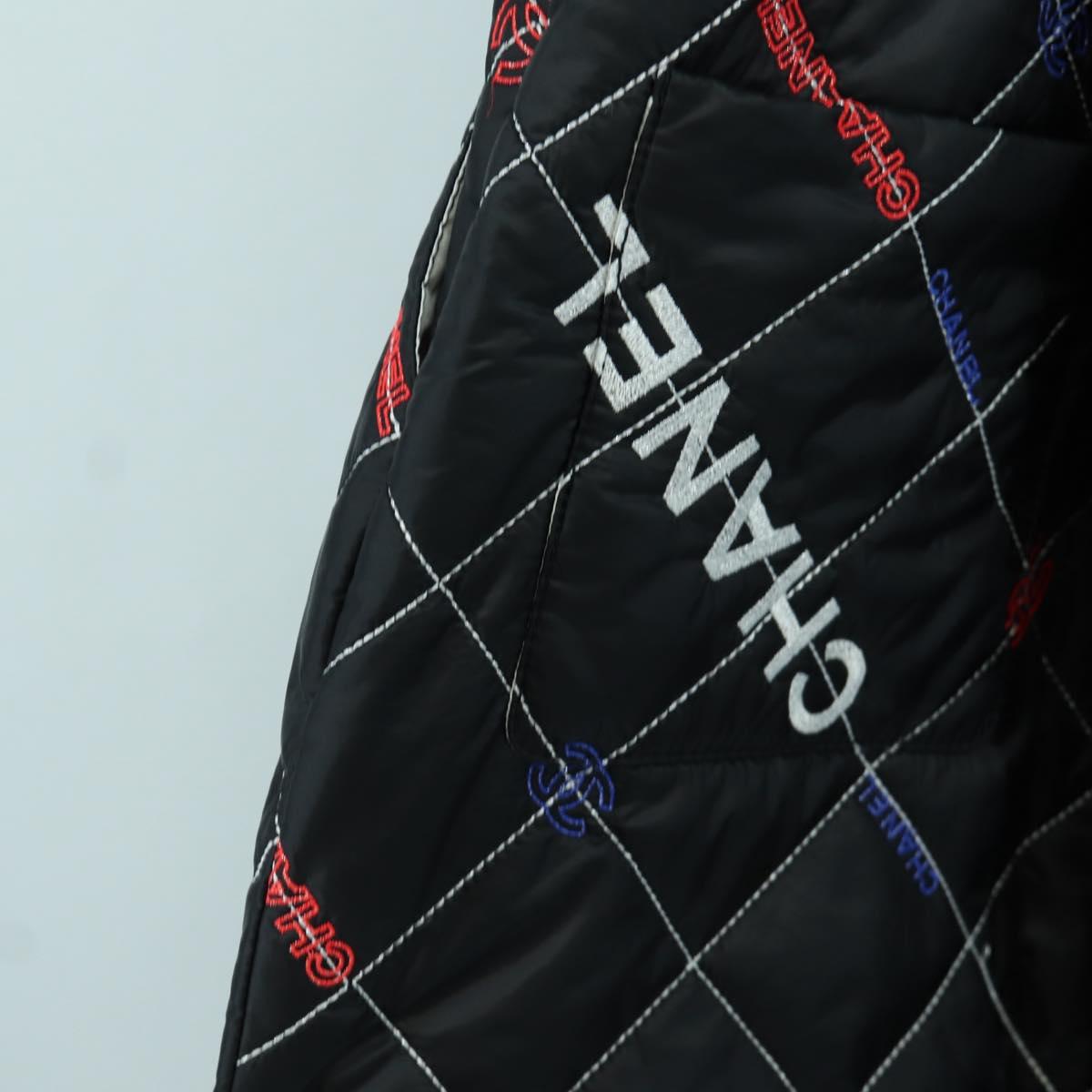 CHANEL Overall Polyester Black CC Auth AMZ550SM
