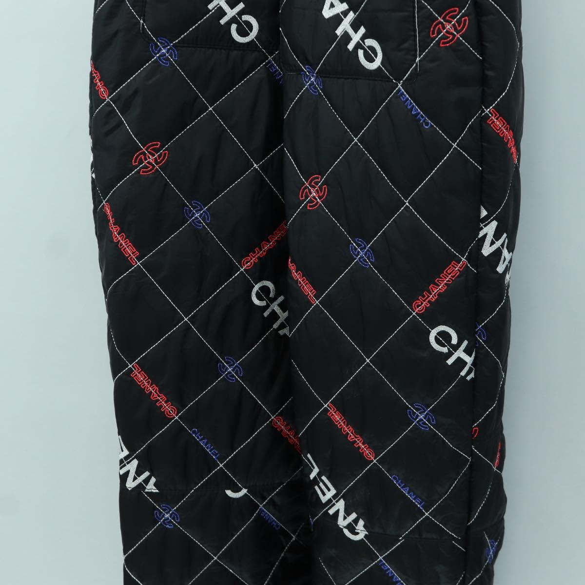 CHANEL Overall Polyester Black CC Auth AMZ550SM