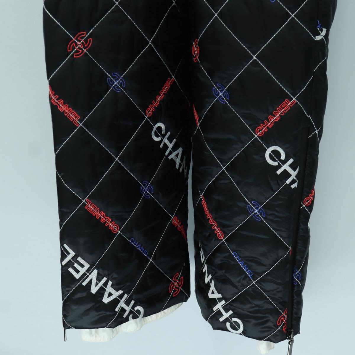 CHANEL Overall Polyester Black CC Auth AMZ550SM