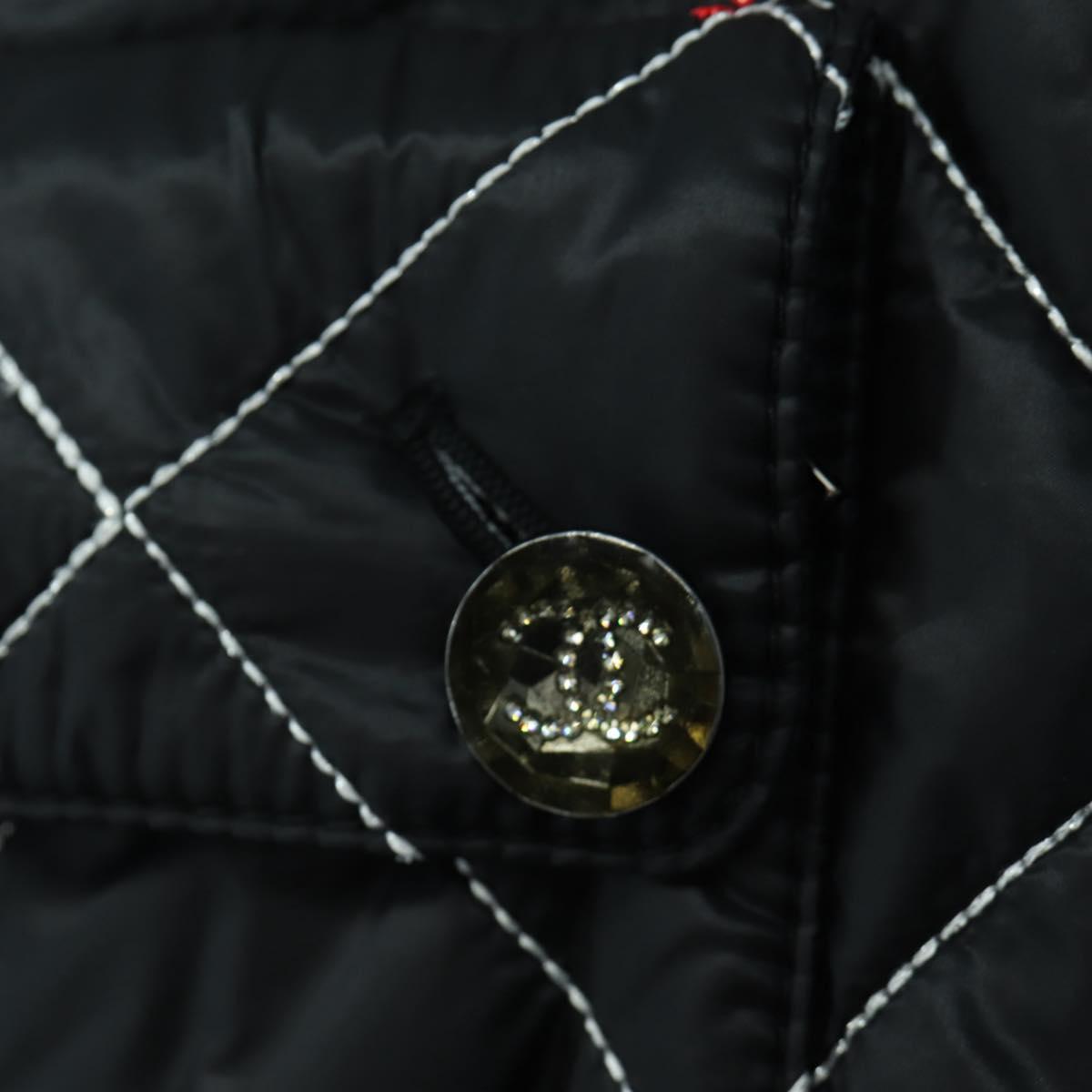 CHANEL Overall Polyester Black CC Auth AMZ550SM