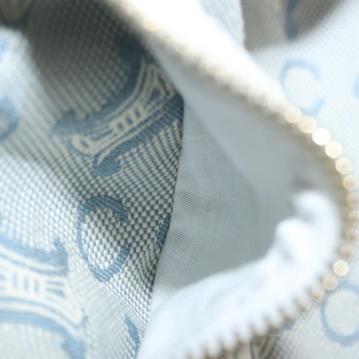 CELINE C Macadam Canvas Jacket Light Blue Auth AMZ552M