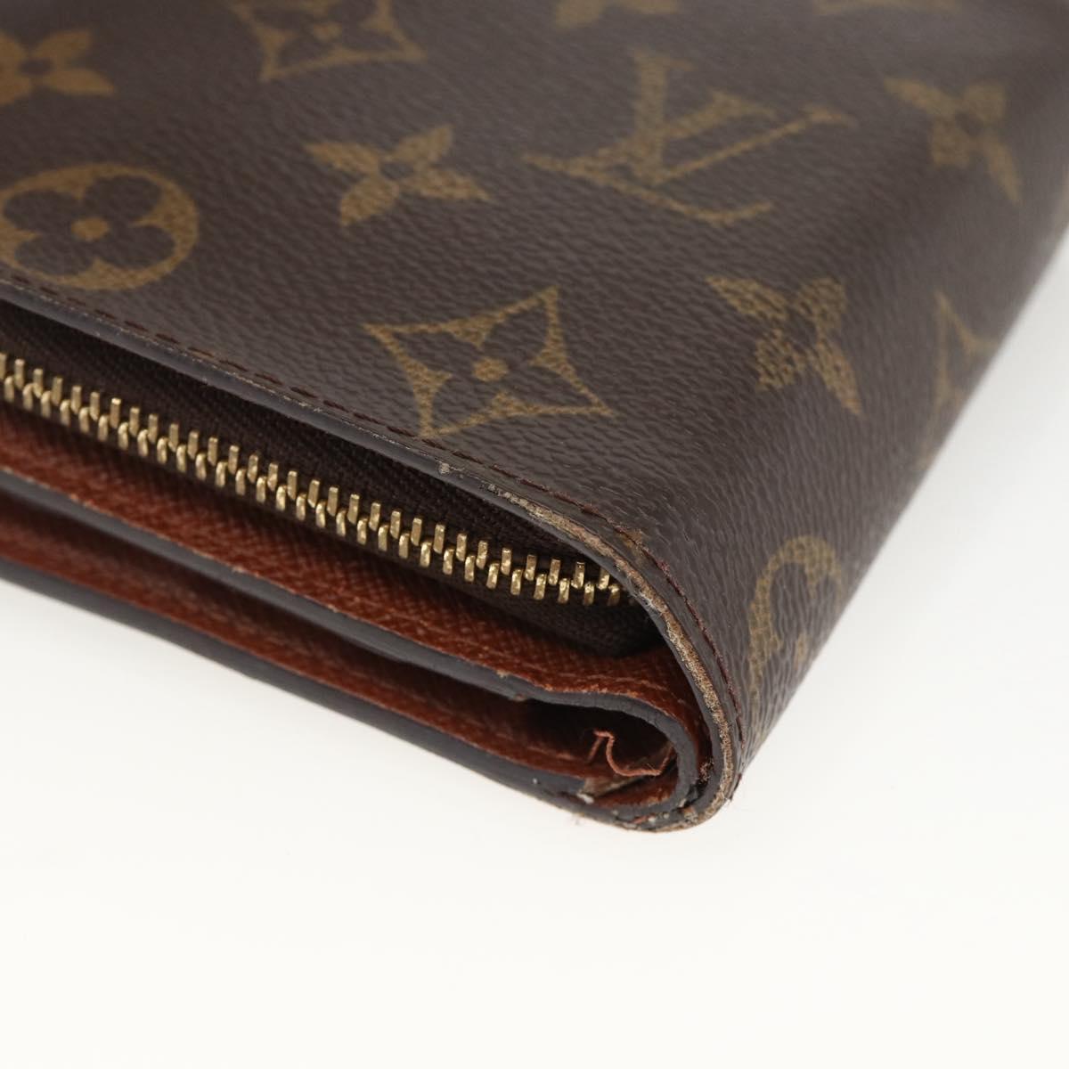 LOUIS VUITTON Monogram Compact Zip Wallet M61667 LV Auth AMZ571