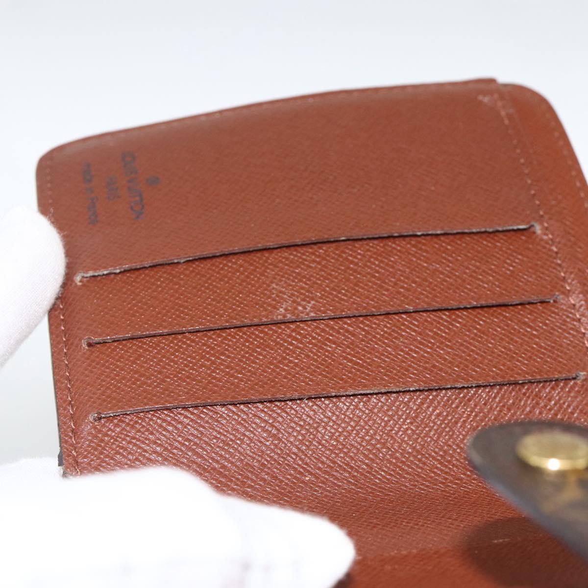 LOUIS VUITTON Monogram Compact Zip Wallet M61667 LV Auth AMZ571