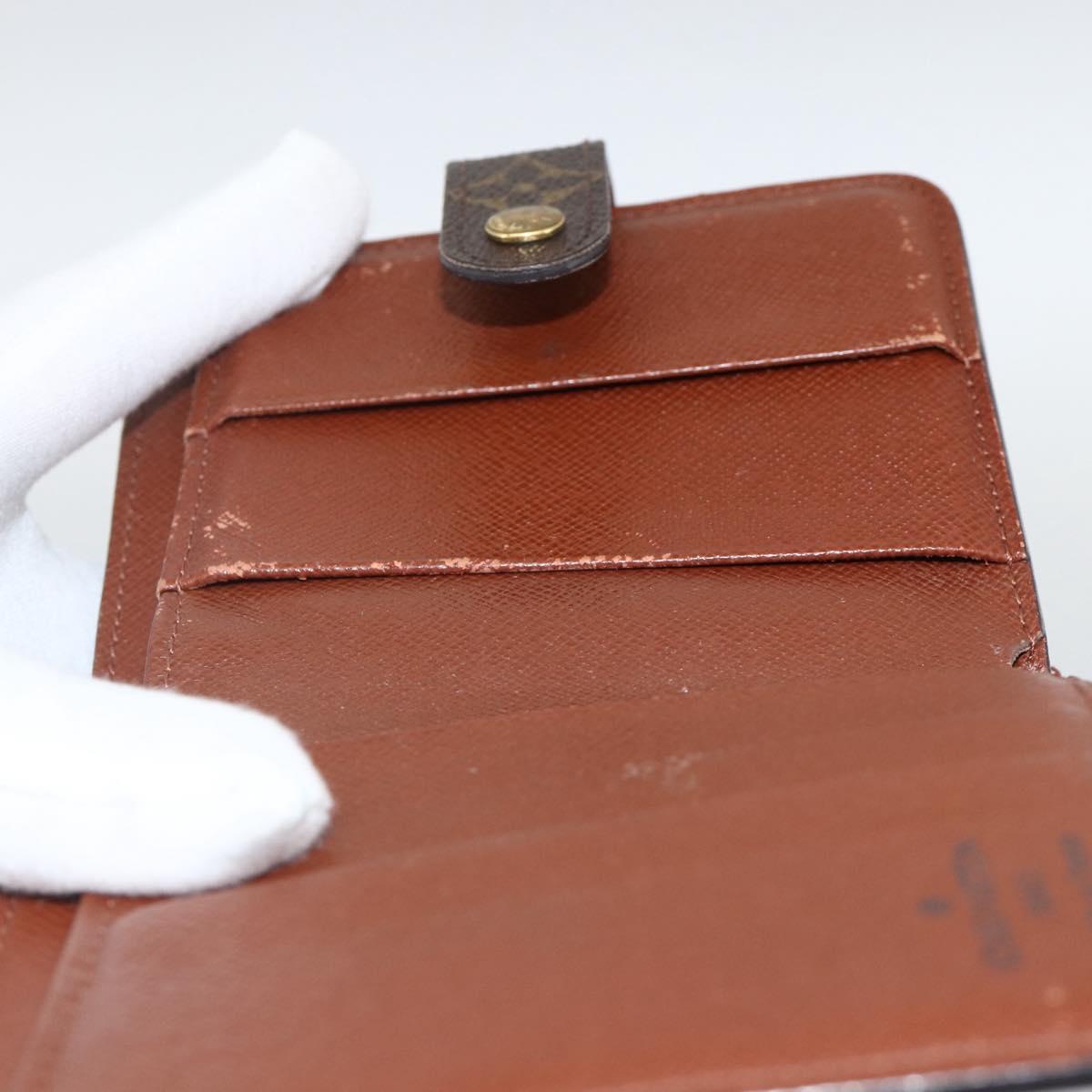 LOUIS VUITTON Monogram Compact Zip Wallet M61667 LV Auth AMZ571