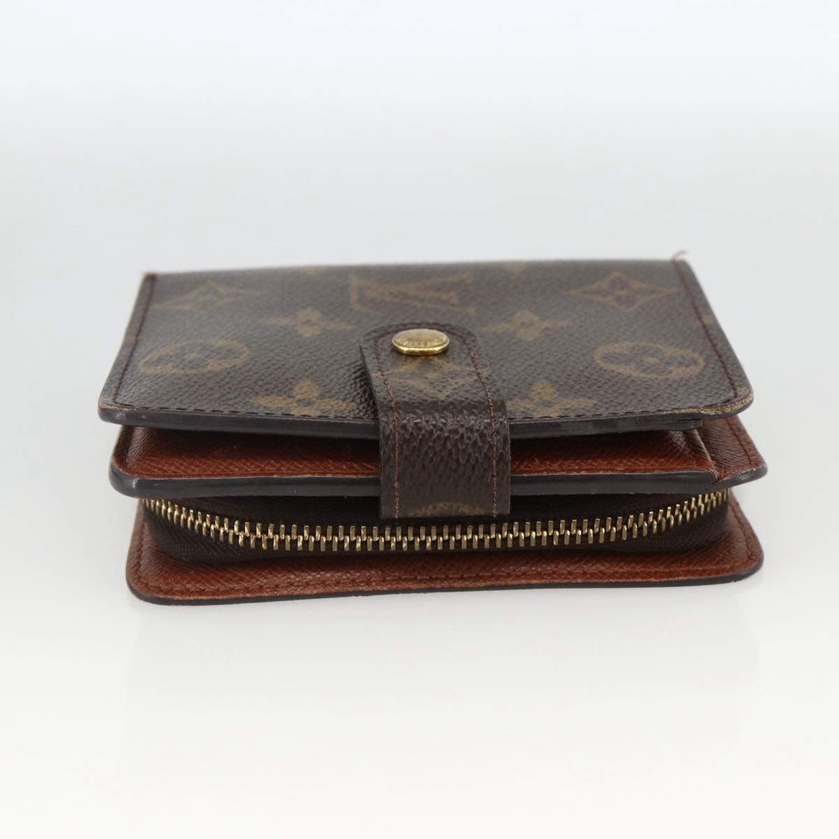 LOUIS VUITTON Monogram Compact Zip Wallet M61667 LV Auth AMZ571