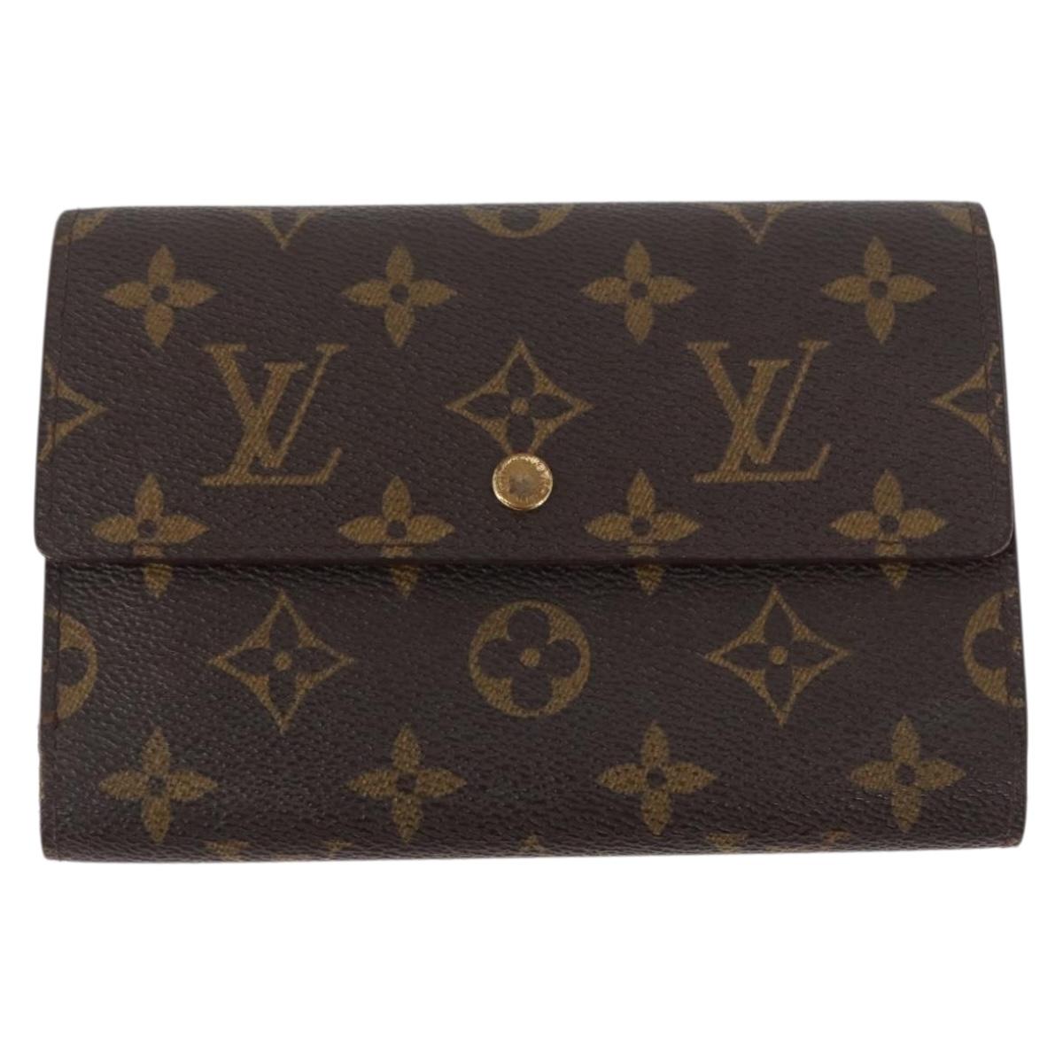 LOUIS VUITTON Monogram Wallet 3 Set LV Auth AMZ579