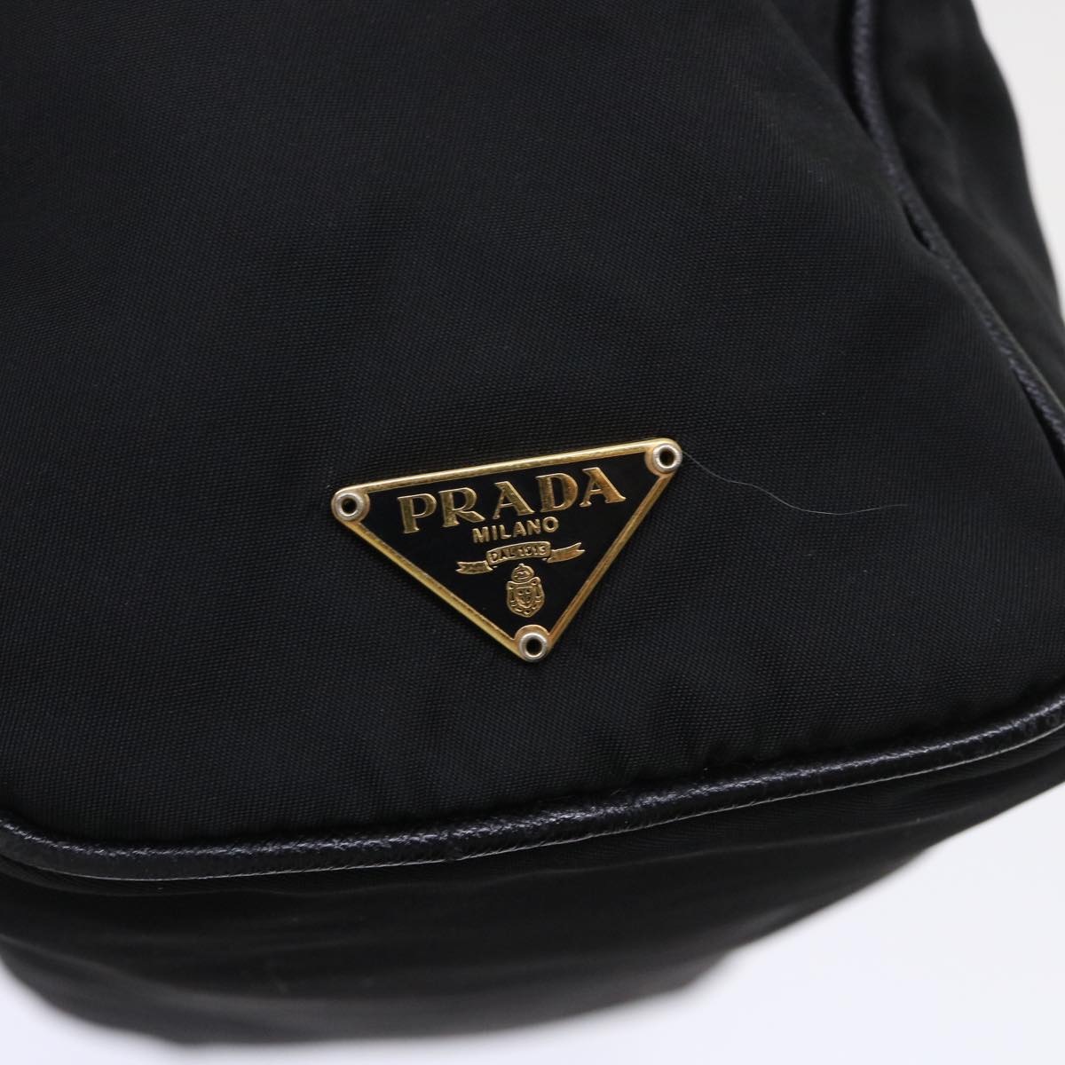 PRADA Shoulder Bag Nylon Black Auth ar10096