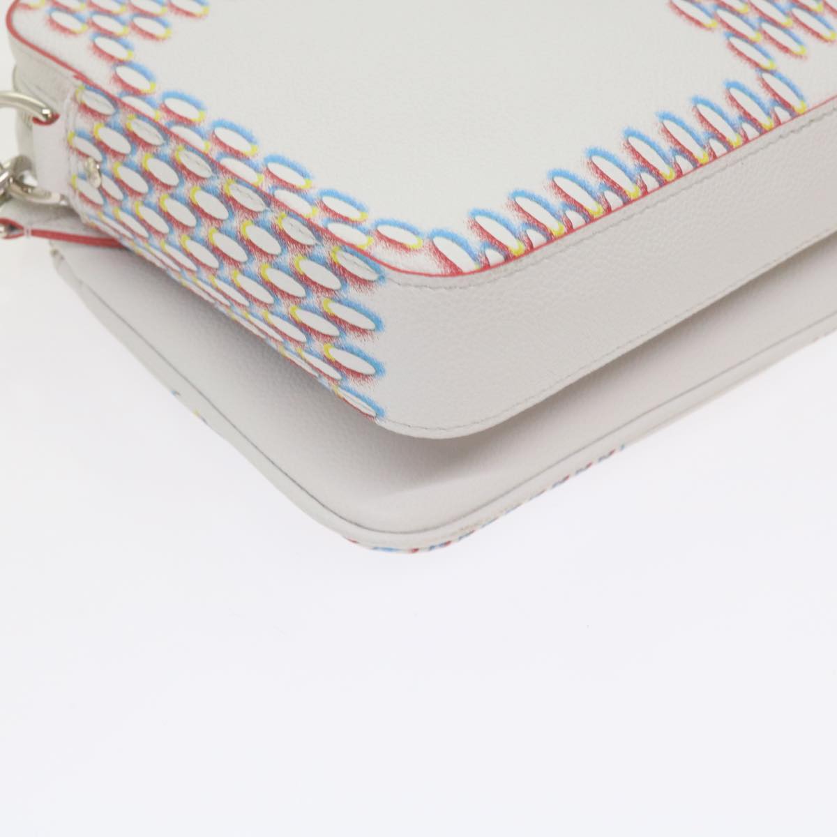 LOUIS VUITTON Damier Giant Spray Trio Messenger Bag White M20665 Auth ar11066SM