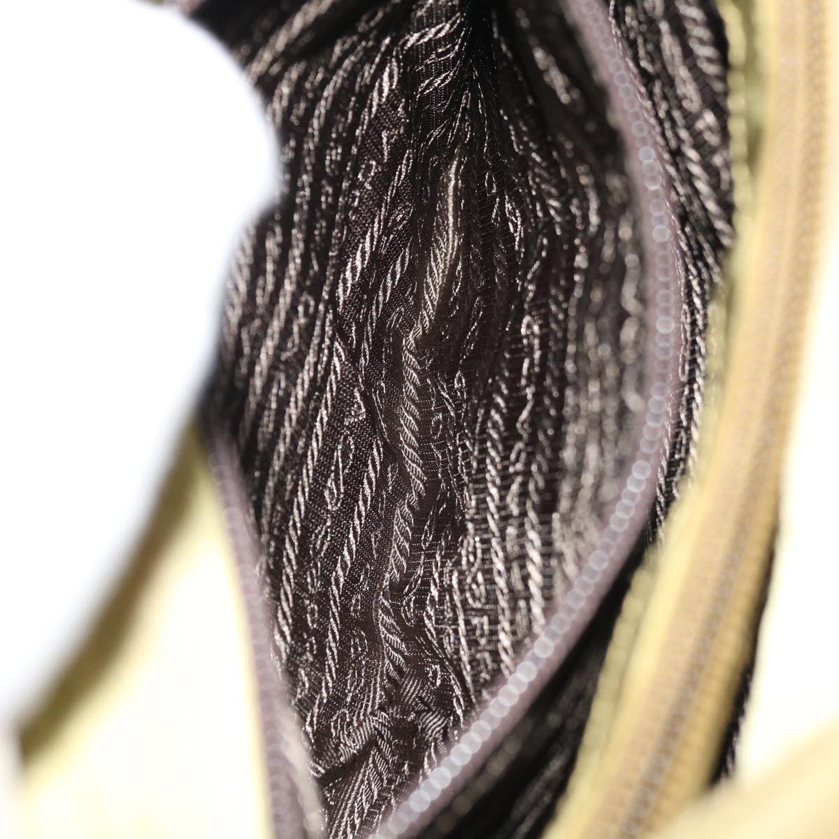 PRADA Shoulder Bag Nylon Khaki Auth ar11362B