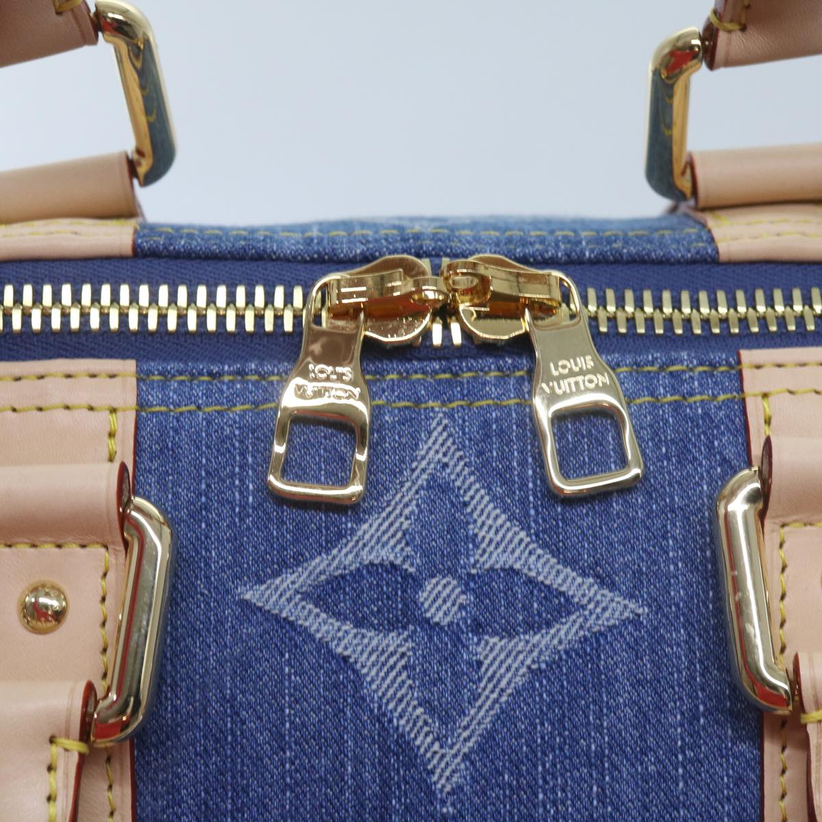 LOUIS VUITTON Monogram Denim Keepall Bandouliere 45 Bag M24315 LV Auth ar11398SM