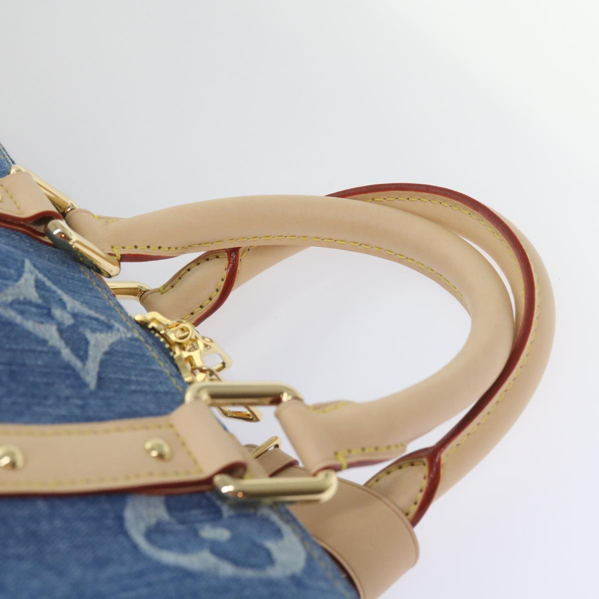 LOUIS VUITTON Monogram Denim Keepall Bandouliere 45 Bag M24315 LV Auth ar11398SM