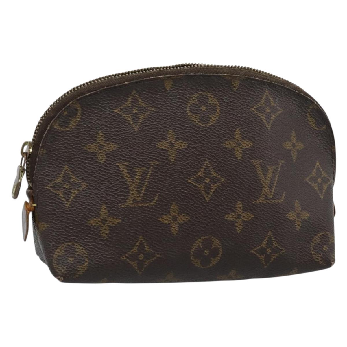LOUIS VUITTON Monogram Pochette Cosmetic PM Cosmetic Pouch M47515 Auth ar11673