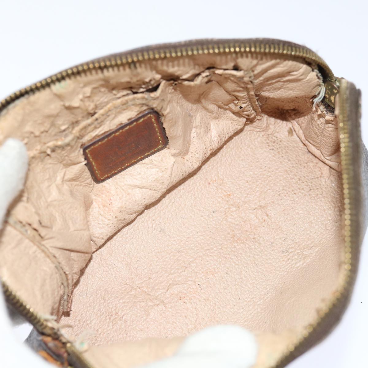 LOUIS VUITTON Monogram Pochette Cosmetic PM Cosmetic Pouch M47515 Auth ar11673