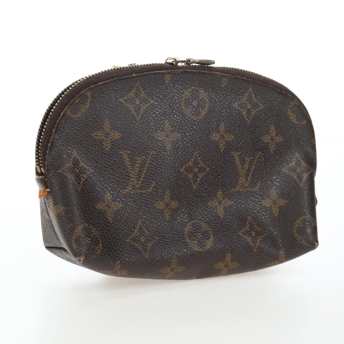 LOUIS VUITTON Monogram Pochette Cosmetic PM Cosmetic Pouch M47515 Auth ar11673