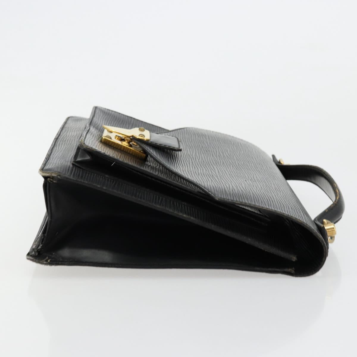 LOUIS VUITTON Epi Monceau 28 Hand Bag Black M52122 LV Auth ar11841