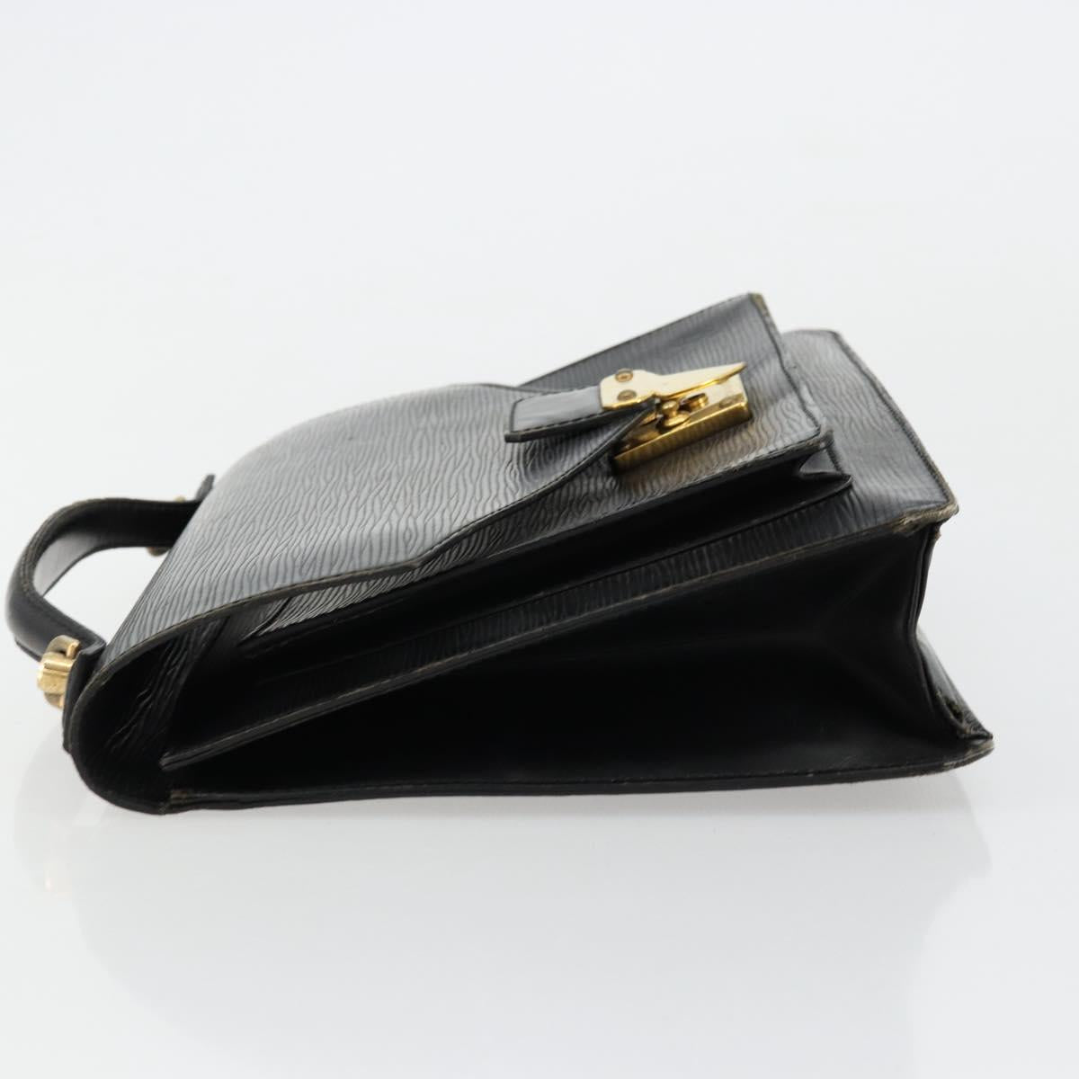 LOUIS VUITTON Epi Monceau 28 Hand Bag Black M52122 LV Auth ar11841